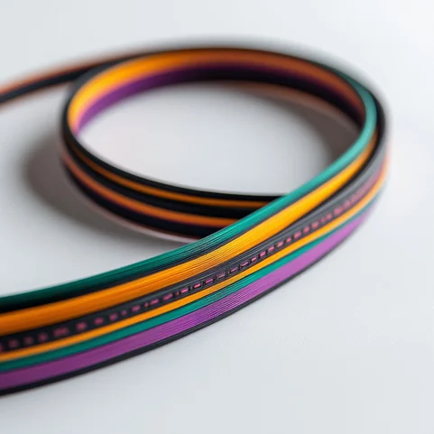 Ленточный кабель ЛСВТ-2-7 10х0.08 ТУ 16-705.403-85