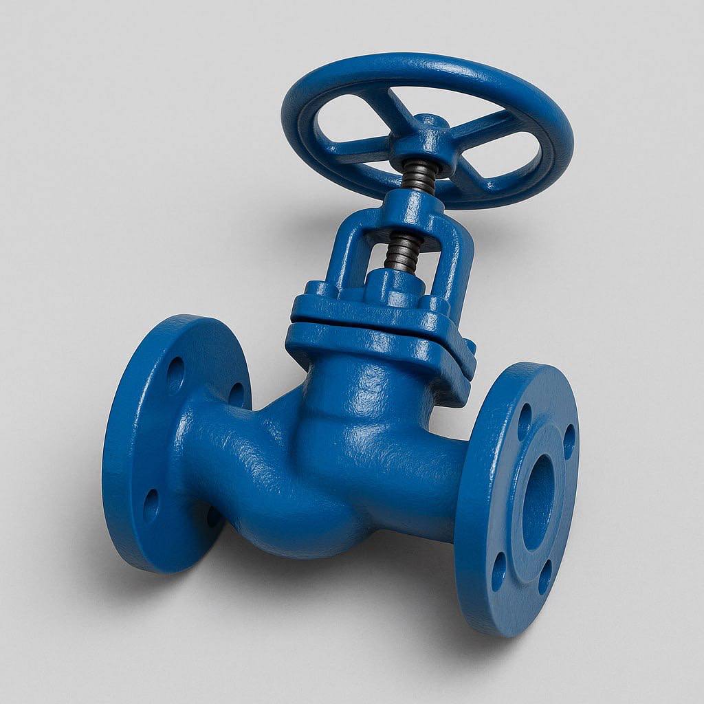 Клапан чугунный обратный фланцевый ДУ 100 РУ 2.5 ГОСТ 27477-87